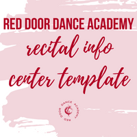 Recital Info Center Template