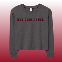 "Red Door Dance" Cropped Long Sleeve Shirt