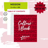 Staff Culture Book Template
