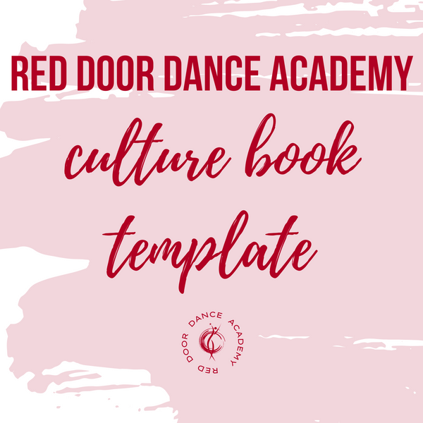 Staff Culture Book Template