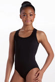 Black Mesh Cutout Back Leotard
