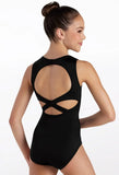 Black Square Neck Leotard