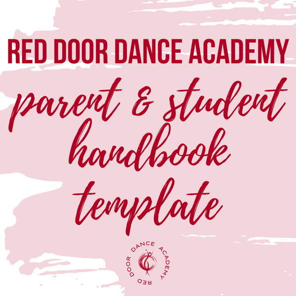 Parent & Student Handbook Template