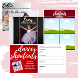 Dancer Shoutouts & Program Ads