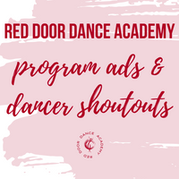 Dancer Shoutouts & Program Ads
