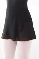 Tie Waist Wrap Skirt - Black