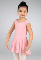 Shirred Sleeve Dress- Pink