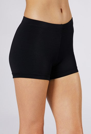 Black Mid Length Shorts